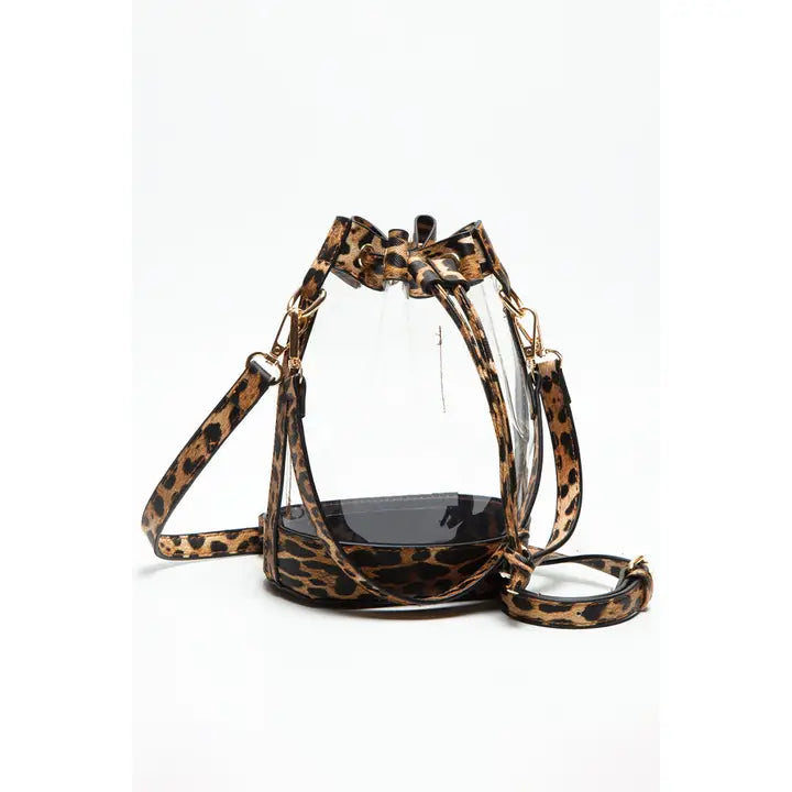 Clear Crossbody Stadium Bucket Bag