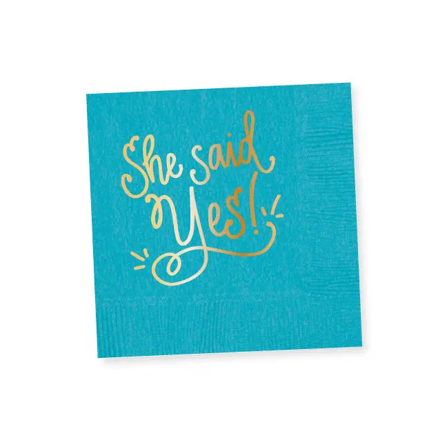 She Said Yes! Napkins by Natalie Chang
