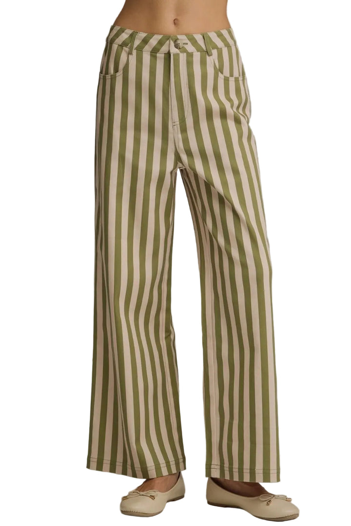 Striped Wide Leg Pants