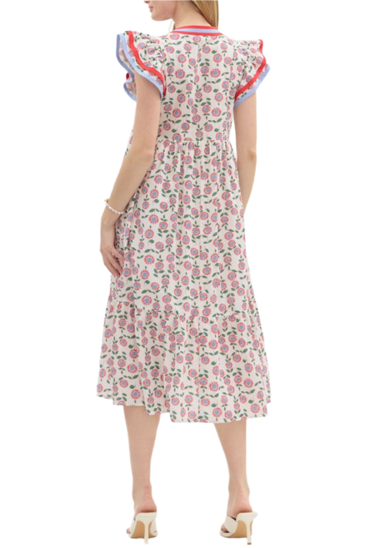 Tara Floral Midi Dress