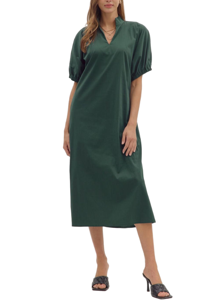 Sadie Puff Sleeve Midi Dress