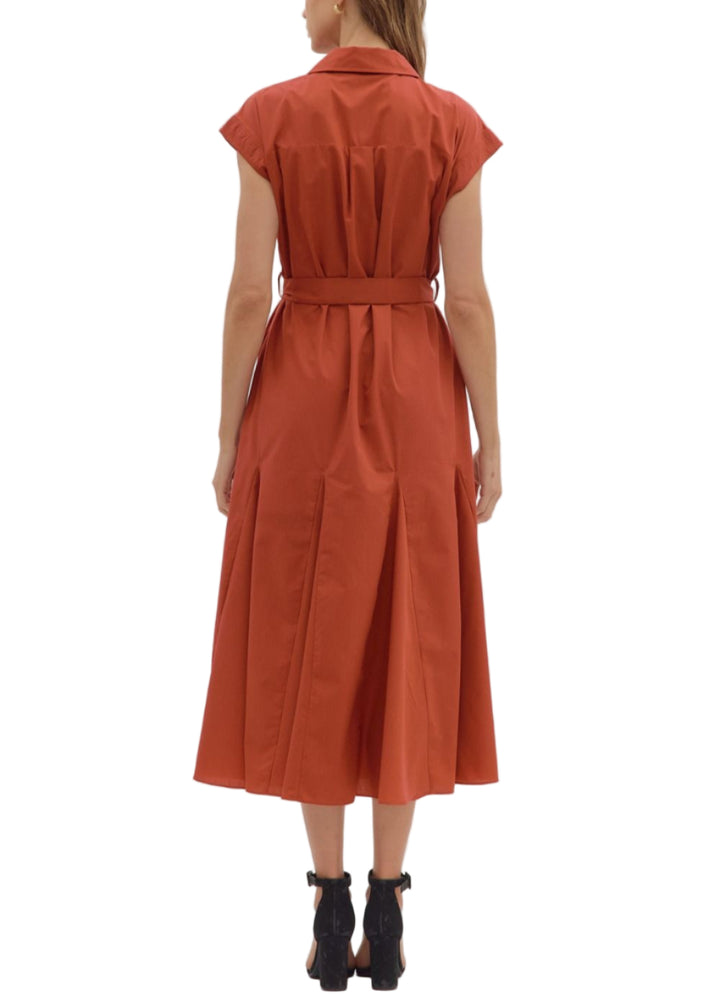 Rebecca Cap Sleeve Midi Dress