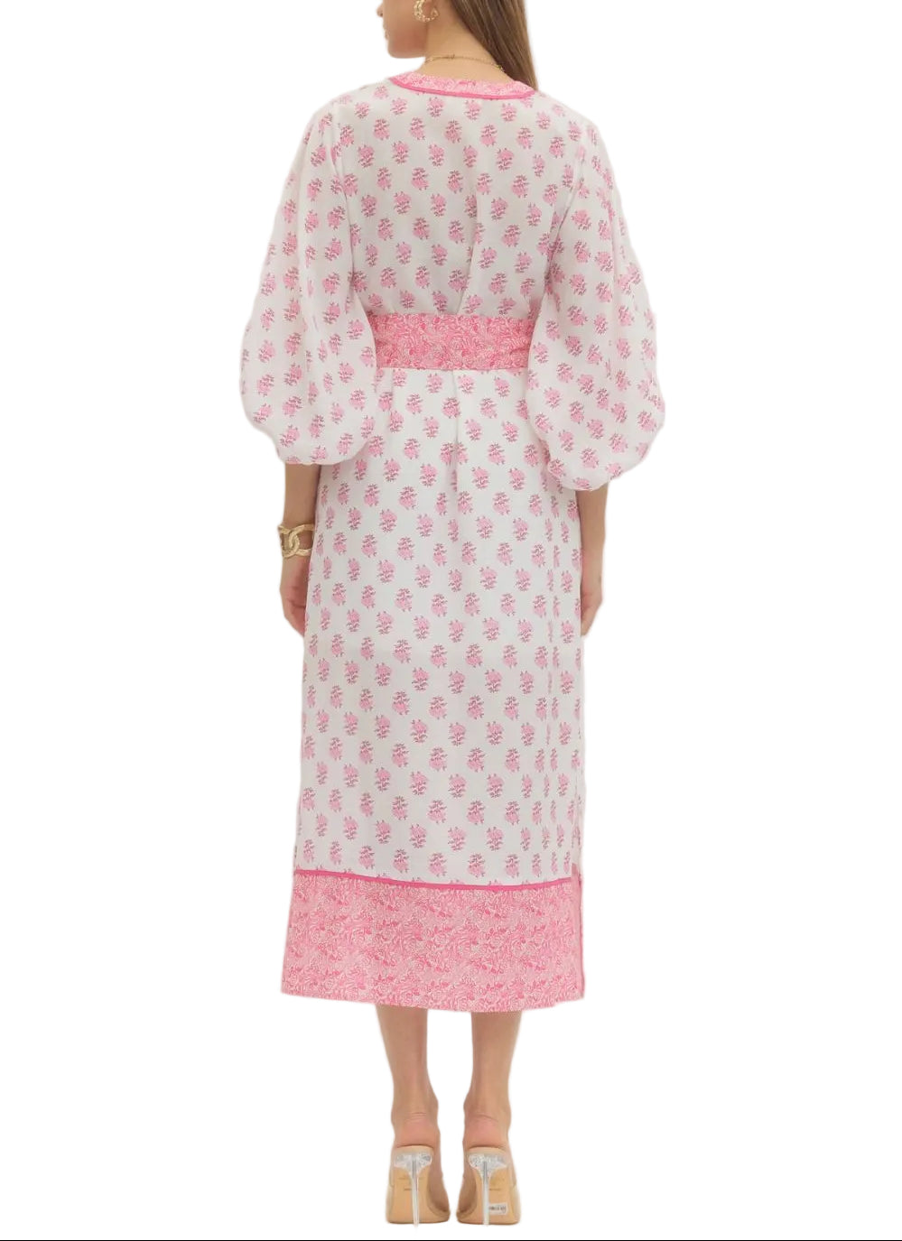 Effortlessly chic and undeniably fun, the Hazel midi dress strikes the perfect balance between polished and playful. The three-quarter sleeves offer just the right amount of coverage, while the tie waist cinches your silhouette for a flattering, customizable fit. Perfect for everything from casual brunches to evening outings, this versatile piece transitions seamlessly through your week. Dress it up with heels or keep it relaxed with sneakers—either way, you'll feel confident and comfortable.