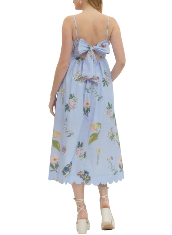 Tatiana Floral Midi Dress - Pickering Boxwood