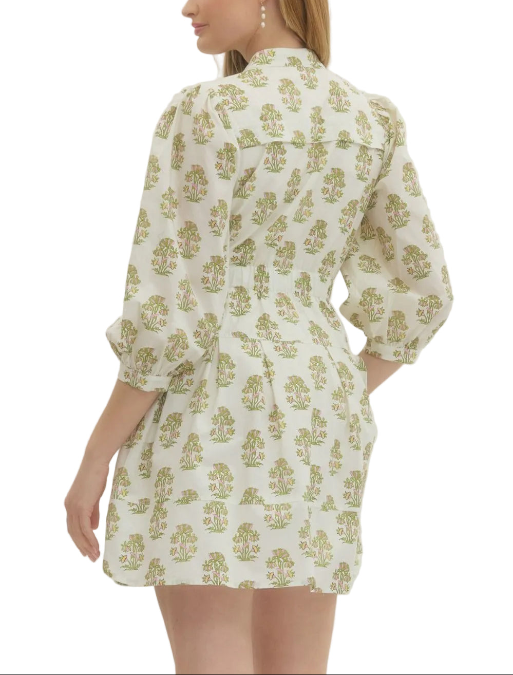 Twirl into spring with the Violet Mini Dress, a charming floral number that strikes the perfect balance between sweet and chic. The delicate floral print brings garden-fresh vibrancy to your everyday rotation, while the flattering 3/4 sleeves offer just the right amount of coverage. This mini silhouette is ideal for casual outings, weekend brunches, or whenever you want to add a pop of color and personality to your wardrobe. Effortlessly versatile and undeniably fun.