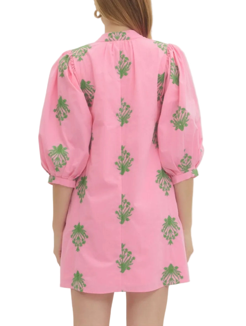 Ana Floral Mini Dress - Pickering Boxwood