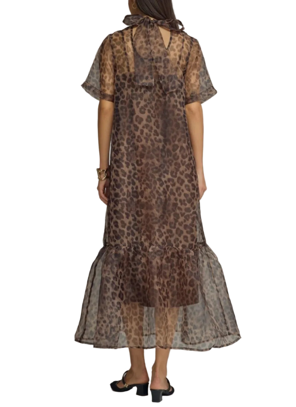Lyla Leopard Midi Dress