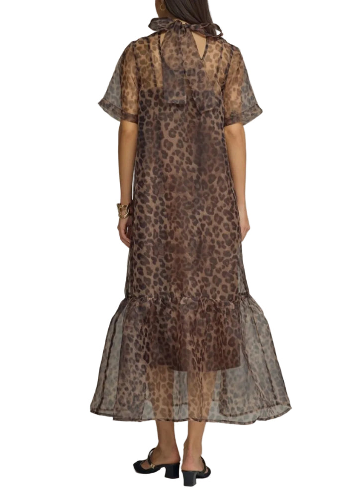 Lyla Leopard Midi Dress
