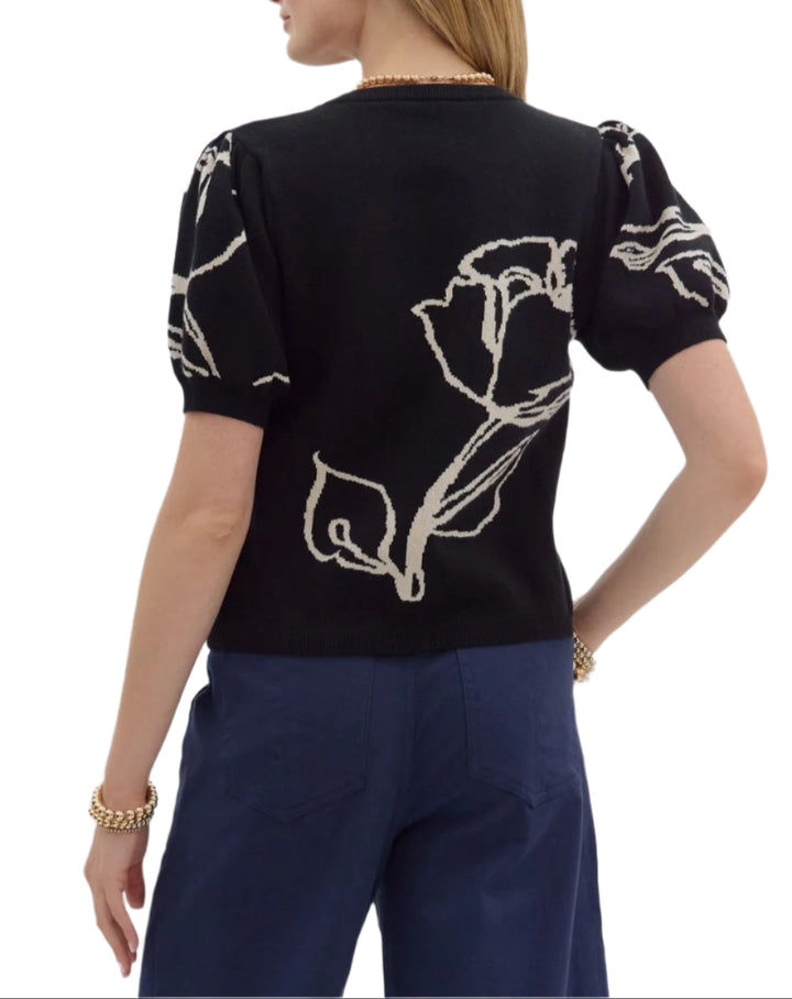 Kimberly Floral Motif Sweater