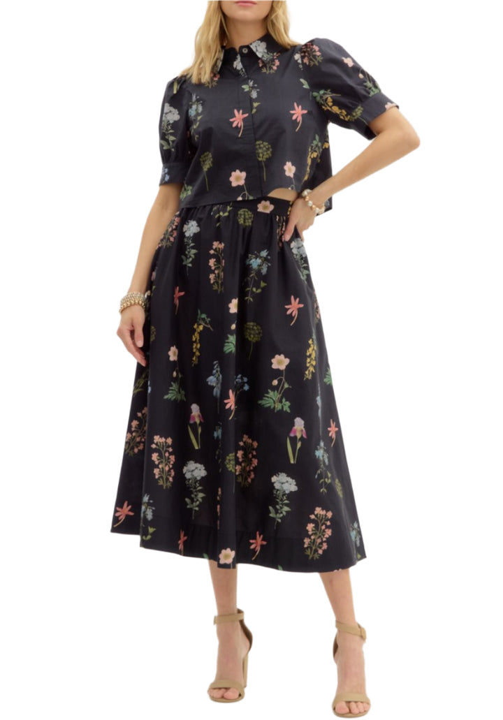 Kassie Floral Midi Skirt Set