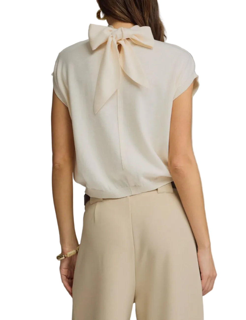 Gabbi Mock Neck Top - Pickering Boxwood
