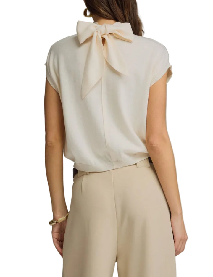 Gabbi Mock Neck Top - Pickering Boxwood
