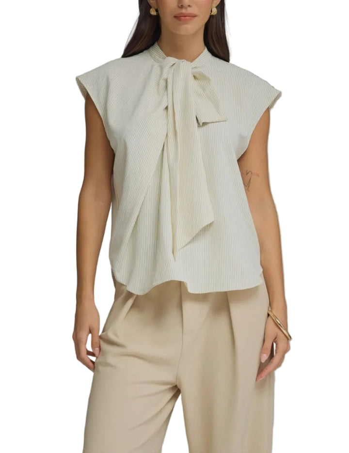 Arianna Stripe Cap Sleeve Top