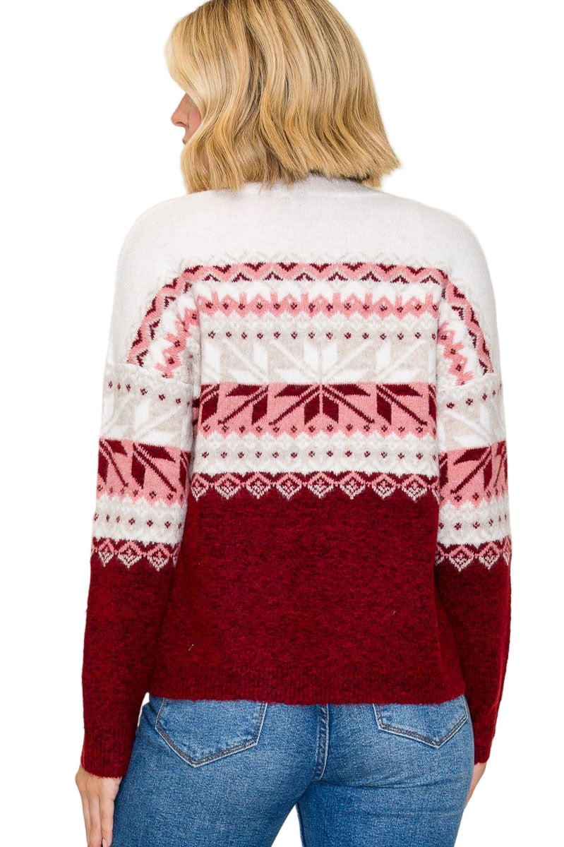 Get cozy and festive with our Christmas Snowflake Sweater! Featuring charming snowflake designs, this sweater brings a playful holiday spirit to any outfit. Perfect for warming up chilly winter days or spreading cheer at holiday parties, it’s your go-to for comfortable, seasonal style. Celebrate the season with a touch of whimsy and lots of warmth!