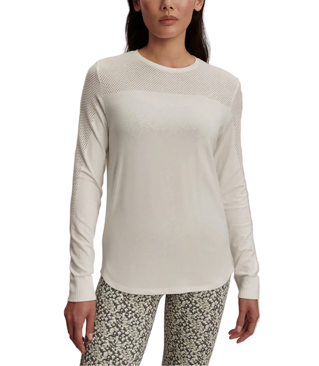 Samia Seamless Long-Sleeve Tee by Varley - Pickering Boxwood