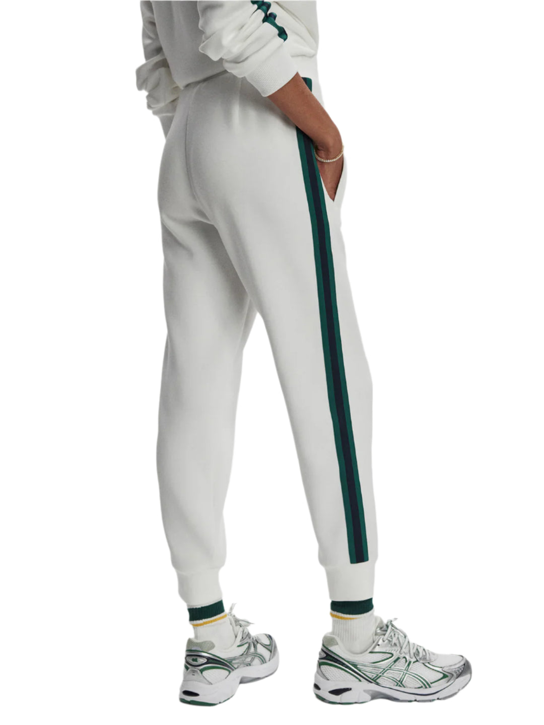 The Slim Stripe Cuff Pant 26' by Varley