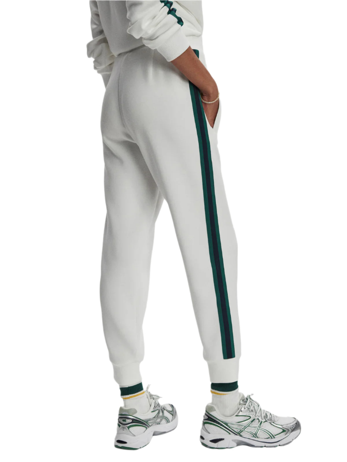 The Slim Stripe Cuff Pant 26' by Varley