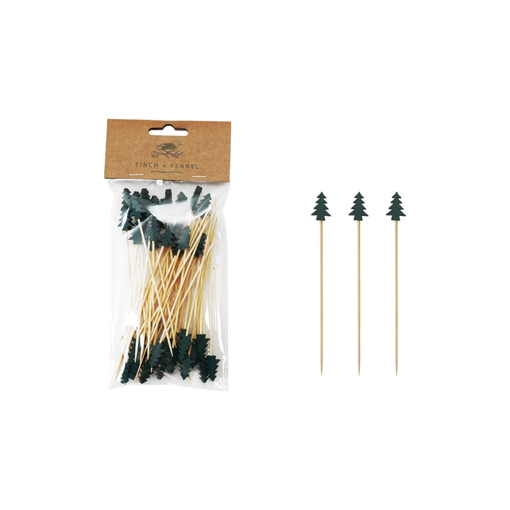 Christmas Bamboo Single Use Skewers