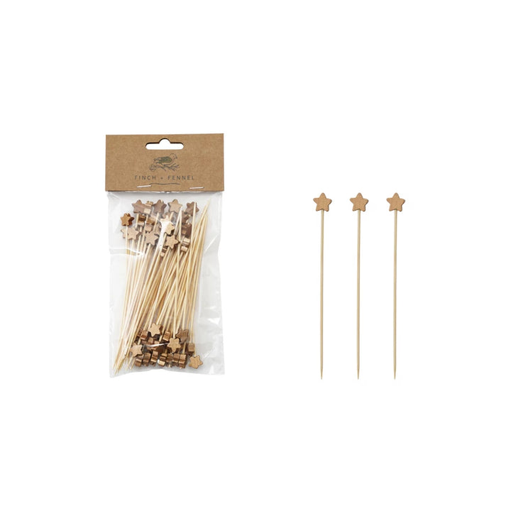 Christmas Bamboo Single Use Skewers