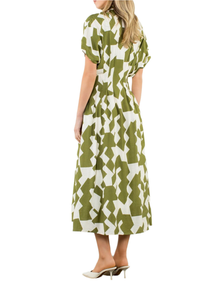 Margo Brown Striped Maxi Dress
