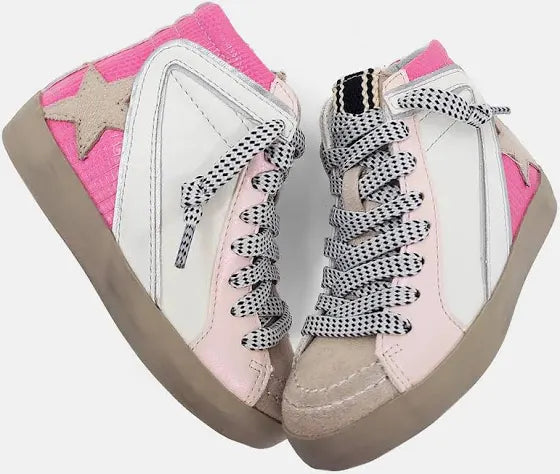 Roxanne Toddler Pink Lizard Sneakers by Shu Shop