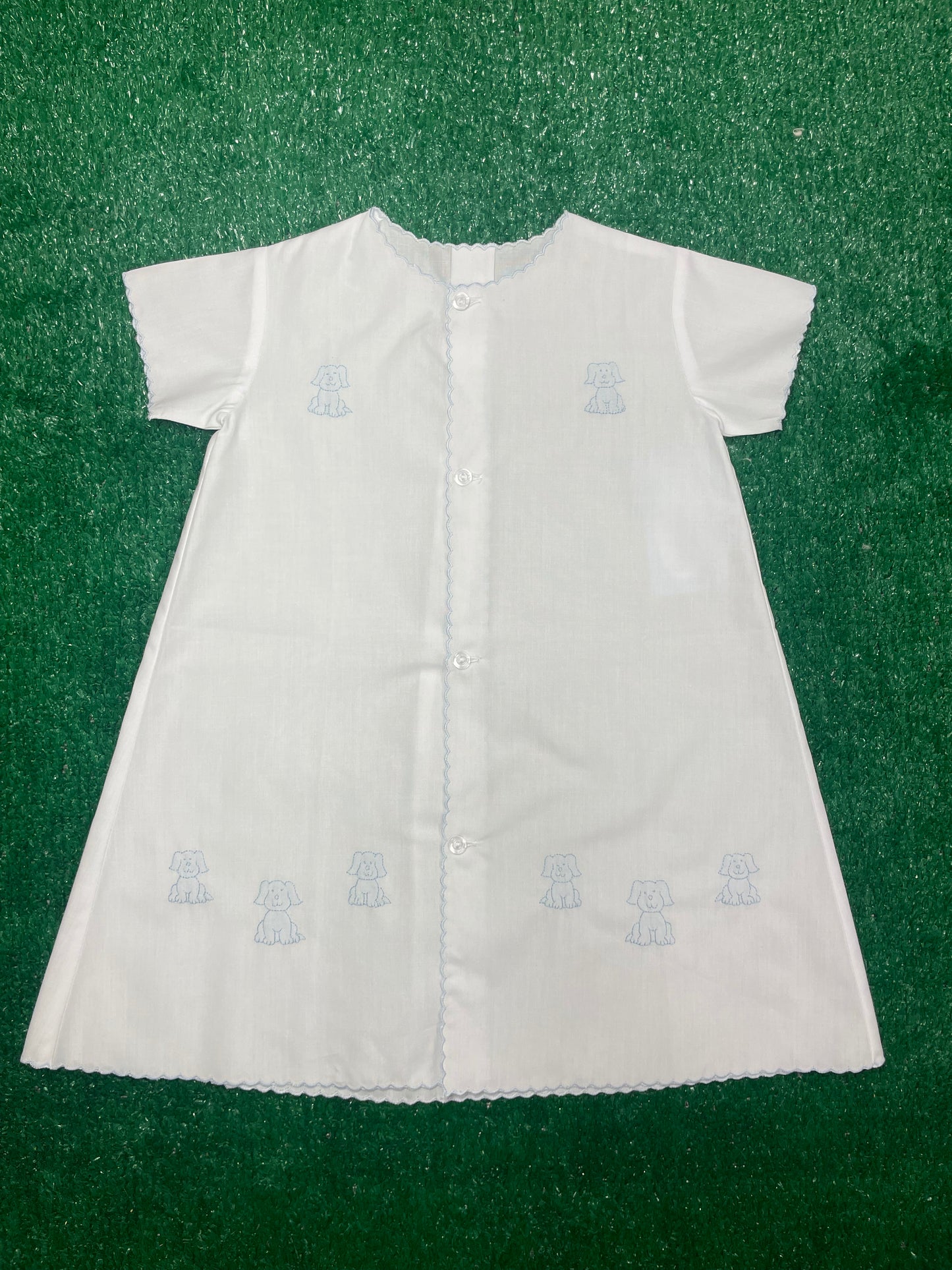 Auraluz Daygown with Embroidered Dogs