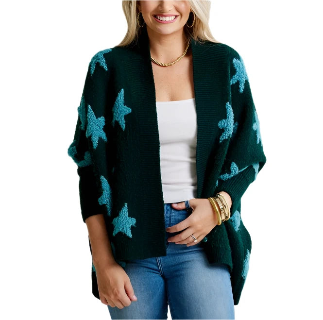  Its cute star design adds a touch of fun and its butter-soft fabric will keep you warm while still looking chic!&nbsp;&nbsp;