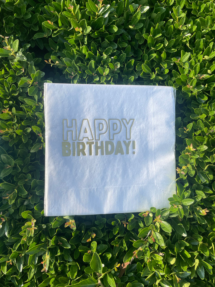 Happy Birthday Napkins by Pickering Boxwood