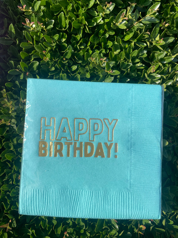 Happy Birthday Napkins by Pickering Boxwood