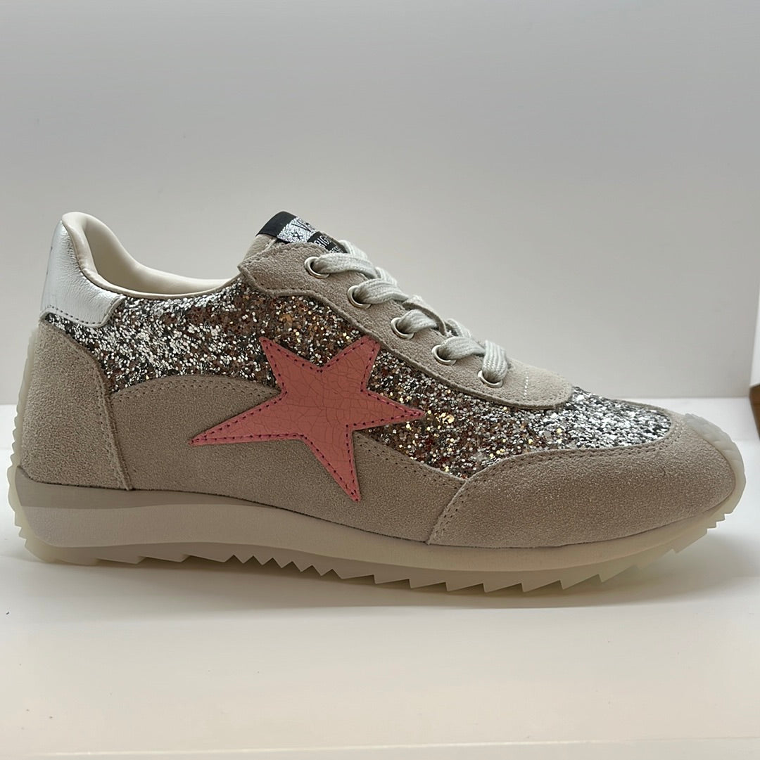 Shooter Running Sneaker | Grey/Pink