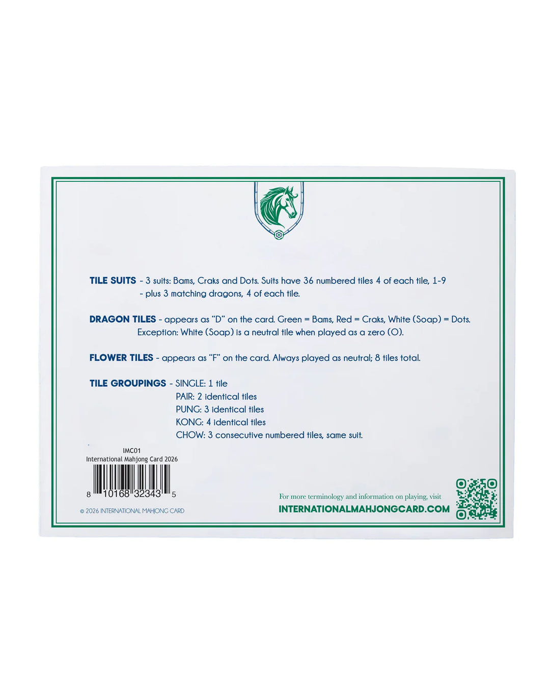 International Mahjong Card by Oh my Mahjong