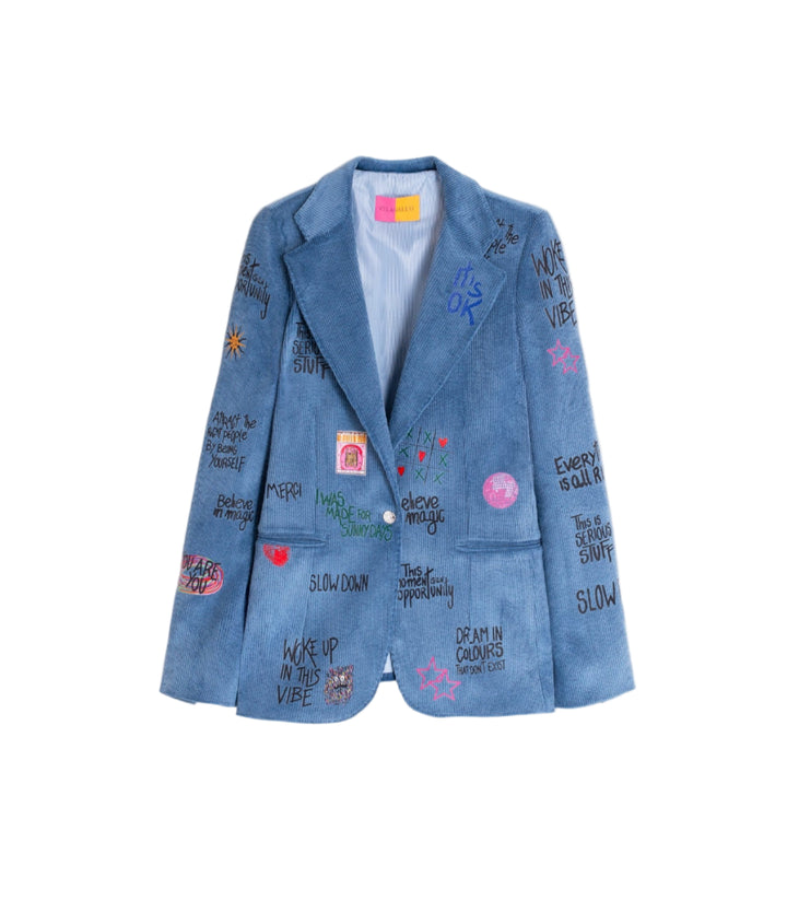 Helen Graffiti Azulado Jacket by Vilagallo