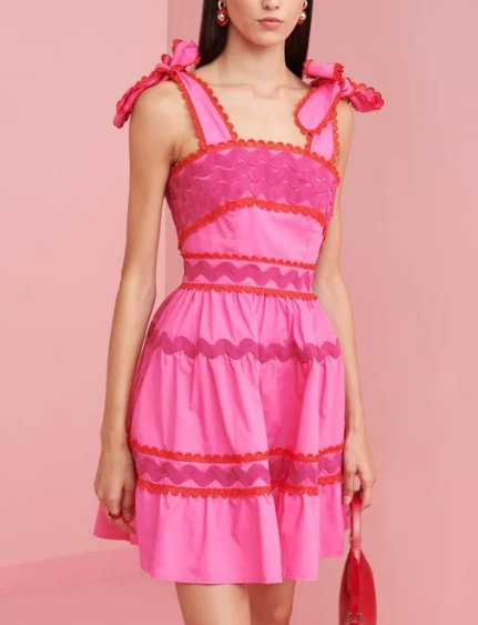 Jade Short Pink Dress by Celia B
