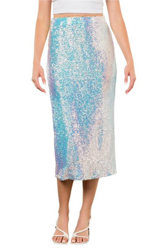 sequin midi skirt by thml