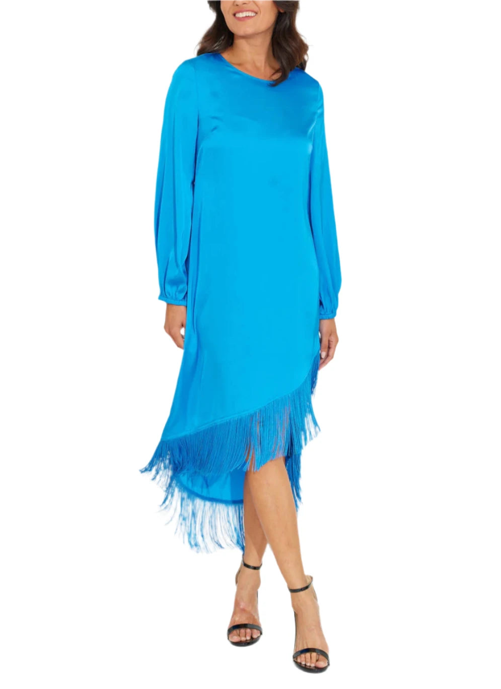 Give us all the fringe! The Valentina Dress is the perfect mix of chic and fashion forward, with a touch of playfulness.

Fabric: 100% Polyester
Machine wash cold