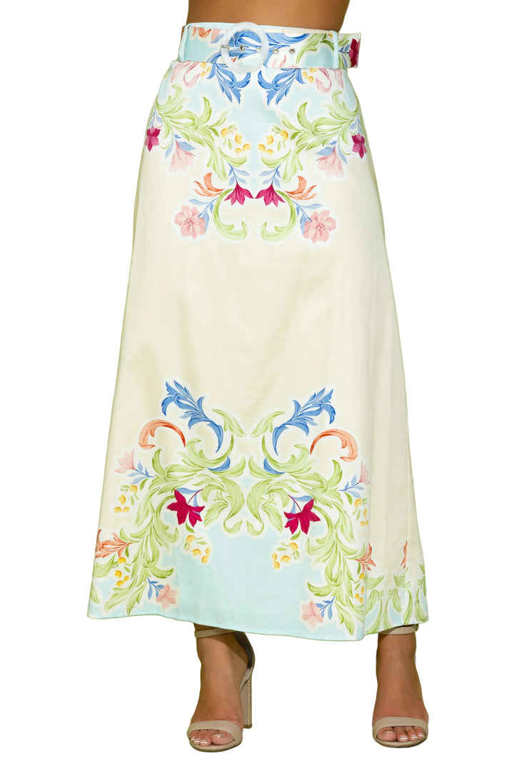The Maggie Skirt is back! Available in our gorgeous Dreamscape print, the Maggie is a midi length skirt featuring a matching cotton sateen belt. Pair it back with our Peyton Top for the perfect look