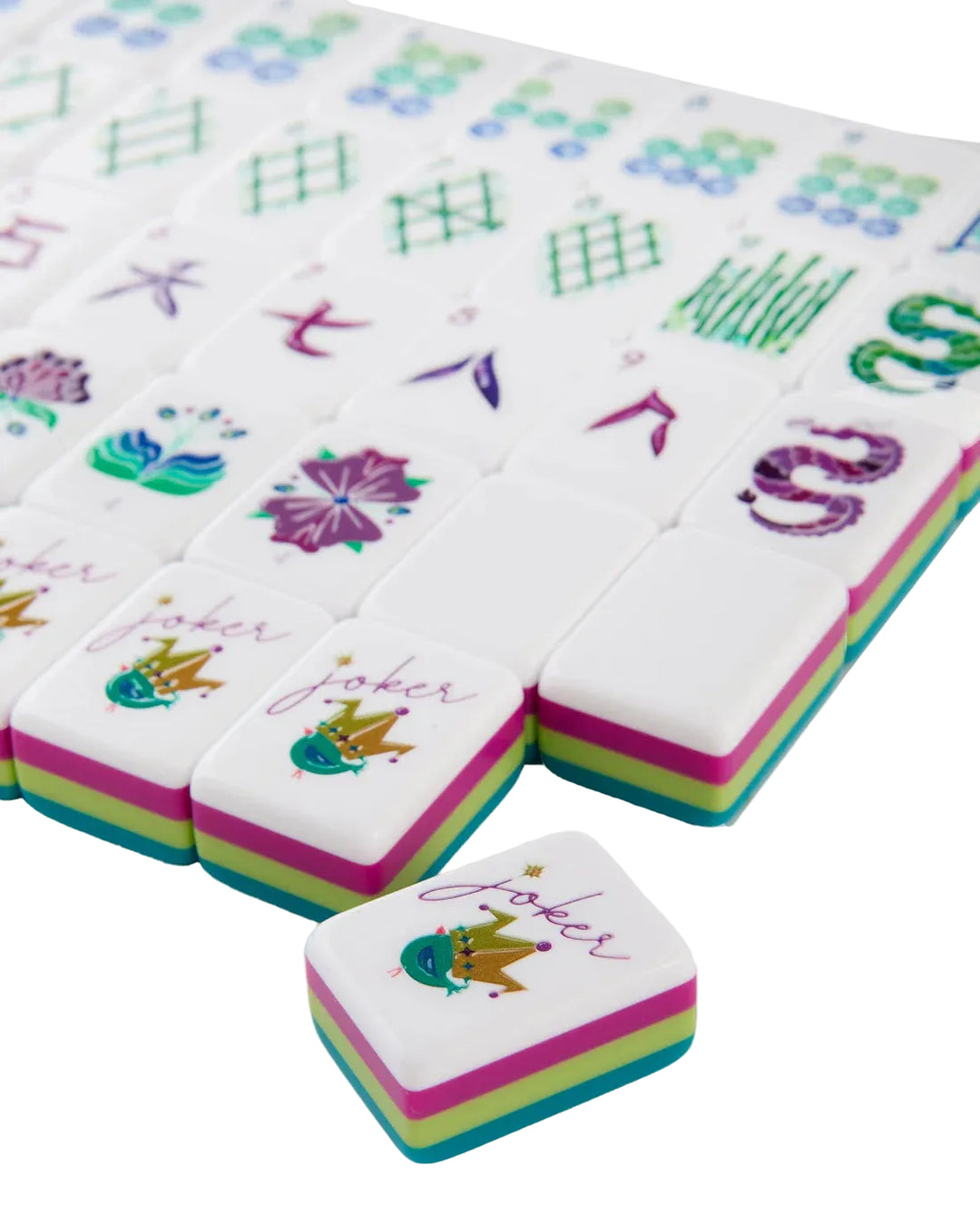 Lagoon Mahjong Tiles by Oh my Mahjong - Pickering Boxwood