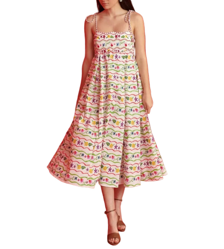 Lola Dress in Floral White by Celia B