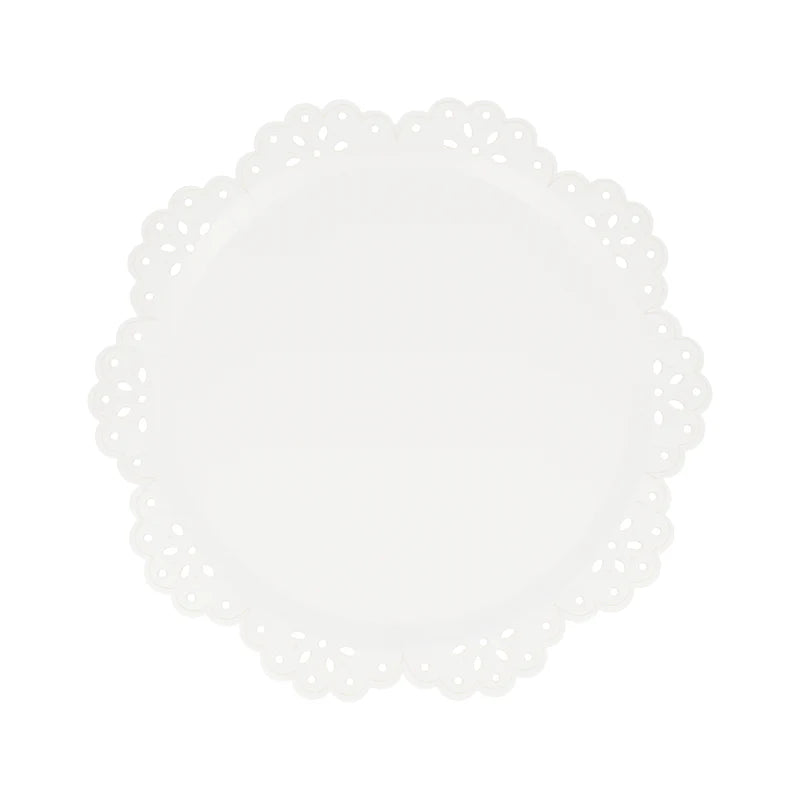 Broderie Anglaise Lace Trim Tableware - Pickering Boxwood