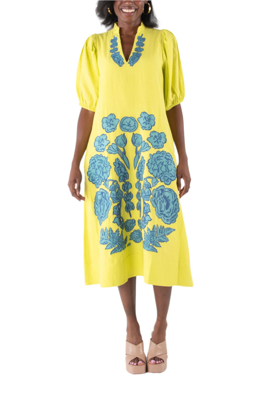 Hampton Dress in Joy Bouquet by Emily McCarthy