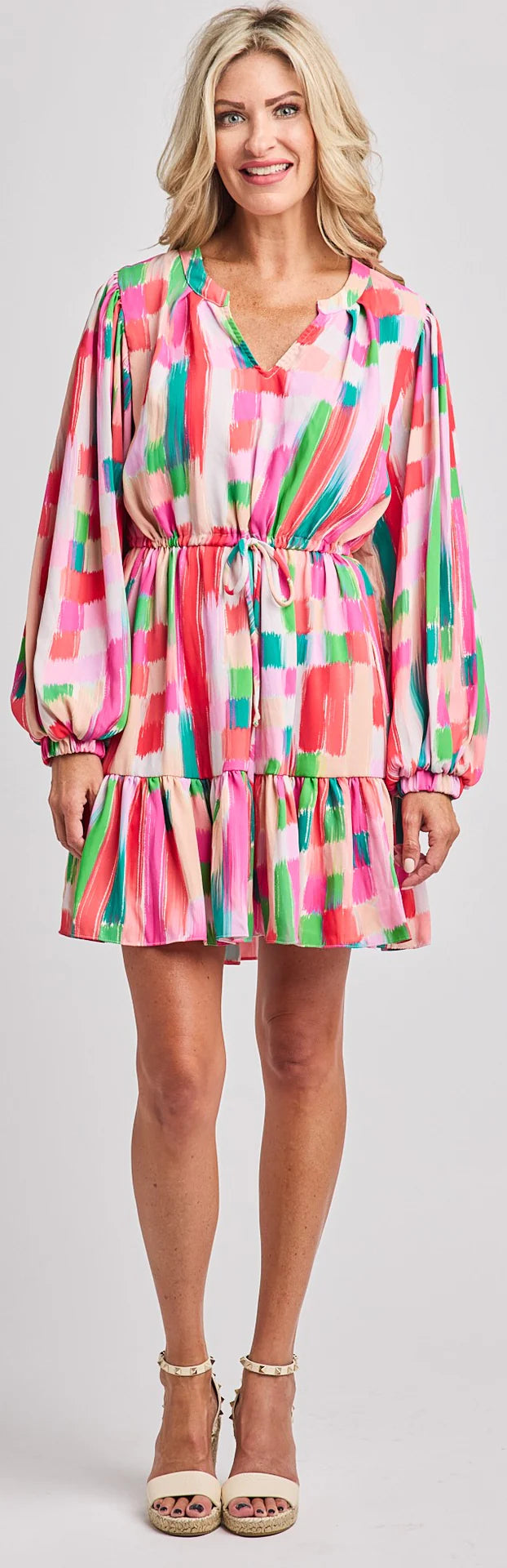 Olivia Dress in Multi Pink by Willa Story