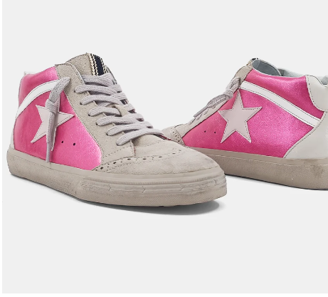 Paulina Hi-Tops in Hot Pink by Shu Shop