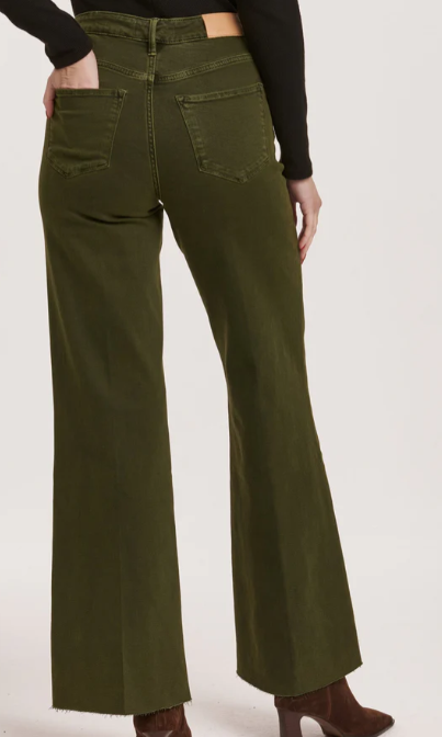 Fiona High Rise Wide Leg Jean in Pine by Dear John