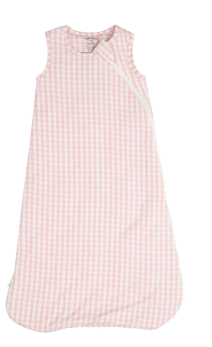 pink gingham sleep sack