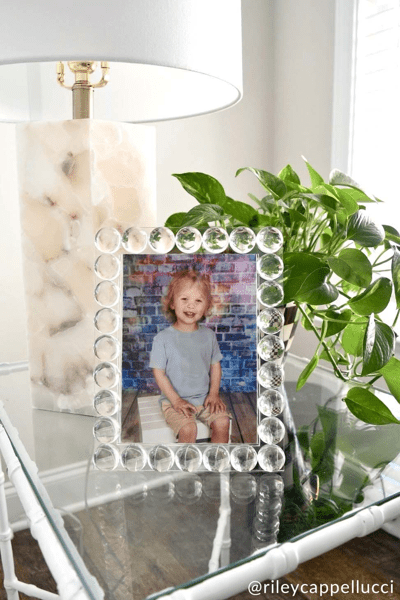 Clear Beaded Acrylic Frame - Pickering Boxwood