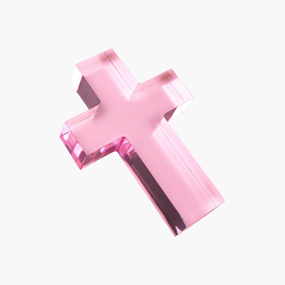 This Small Blue Cross Acrylic Weight is a sweet reminder of hope and protection, perfect for desktops, nightstands, or shelves. Use it as a paperweight or decorative accent to keep an uplifting message nearby throughout your day.