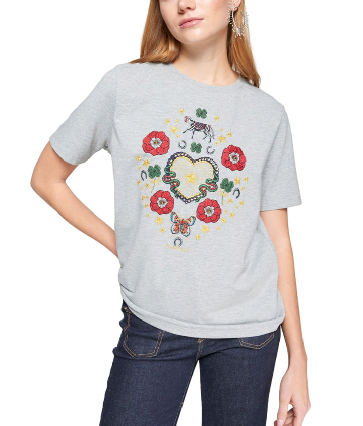 Equestrian Embroidered T-Shirt by Vilagallo