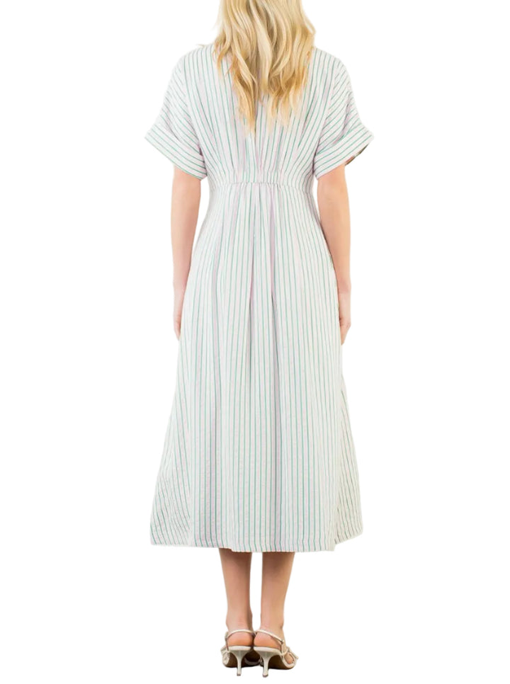 Addison Striped Midi Dress