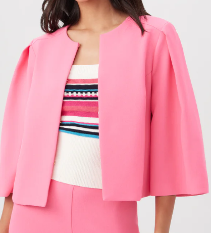 Tinsley Jacket in Papillon Pink by Trina Turk