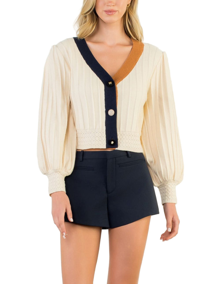 Kennedy Colorblock Knit Cardigan